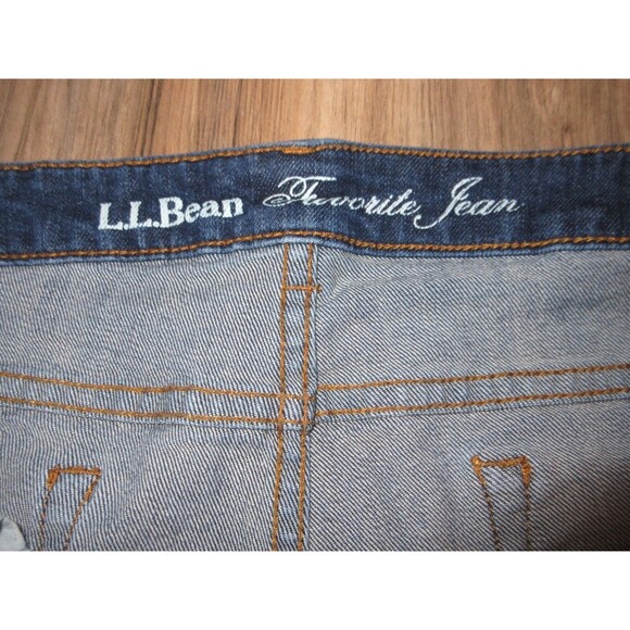 L.L.Bean Favorite Fit Straight Jean Womens 22W Blue High Rise 12 - Picture 9 of 9
